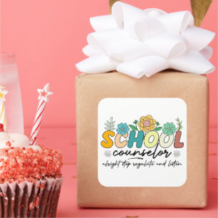 Adesivo Quadrado Conselheiro da Escola Bem Pare de Regulamentar e O