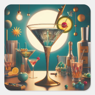 Adesivo Quadrado Conselho Martini do Circuito Futuro Atômica