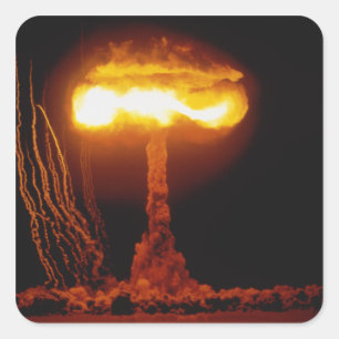 Adesivo Quadrado Consequências Knothole da operação, evento do