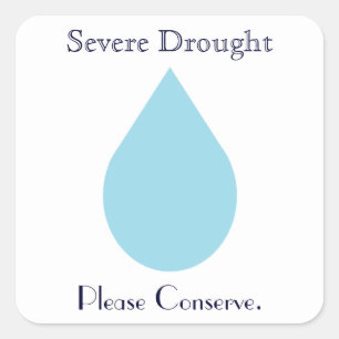 Adesivo Quadrado Conserve a água