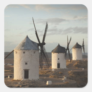 Adesivo Quadrado Consuegra, antigos moinhos de vento de La Mancha