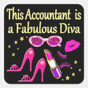ADESIVO QUADRADO CONTA DIVA FABULOSA
