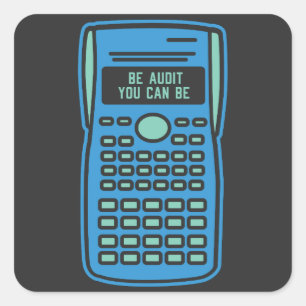 Adesivo Quadrado Contabilidade - Seja Auditoria, Você Pode