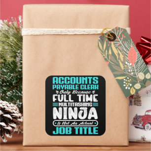 Adesivo Quadrado Contas a Pagar Empregado do Empregado do Empregado