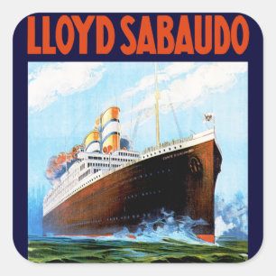 Adesivo Quadrado ~ Conte Biancamano de Lloyd Sabaudo