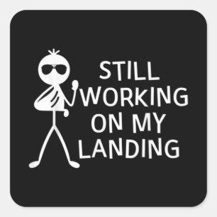 Adesivo Quadrado Continuando Trabalhando No Meu Passo De Braço Queb