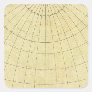 Adesivo Quadrado Contorno da Ásia