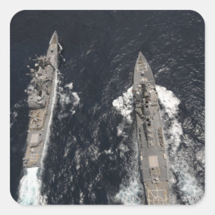 Adesivo Quadrado Contratorpedeiro USS Gridley do míssil teleguiado