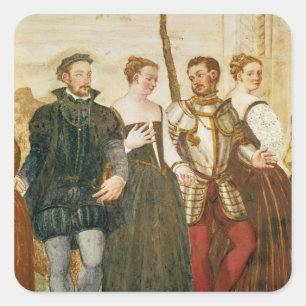 Adesivo Quadrado Convite à dança