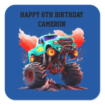 Convite de festas Monster Truck Aniversário de cri