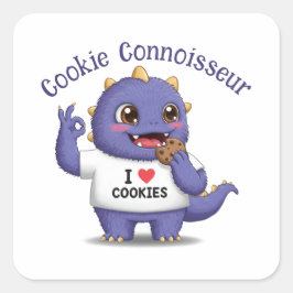 Adesivo Quadrado Cookie Connoisseur
