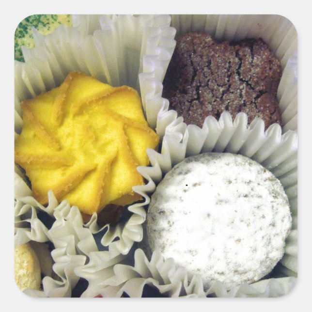 Adesivo Quadrado Cookies deliciosos (Frente)