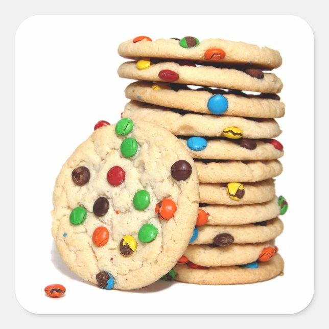 Adesivo Quadrado Cookies Stickers (Frente)