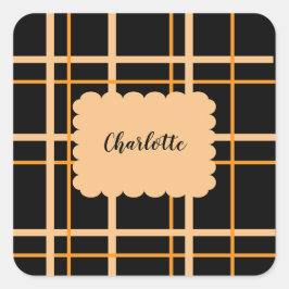 Adesivo Quadrado Cool Striped Pattern