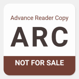 Adesivo Quadrado Cópia Antecipada de Leitura ARC Não à Venda Livro