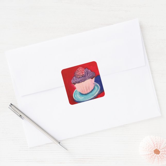 Adesivo Quadrado Copo Encantador (Envelope)