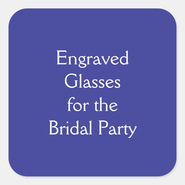 Adesivo Quadrado Copos (Frente)