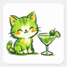 Coquetéis Verdes e Gatos