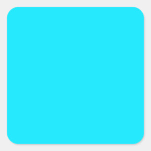 Adesivo Quadrado Cor Azul Turquesa Sky Personalize Esta
