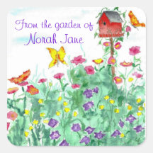 Cor d'água do Jardim da Flor da Borboleta Vermelha