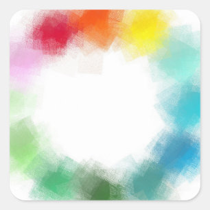 Adesivo Quadrado Cor de laranja Cor-de-rosa verde-rosa azul persona