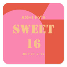 Cor-de-rosa com arco retrô e doce cor de laranja 1