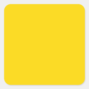 Adesivo Quadrado Cor Fixável Amarelo Elegante Do Ouro Em Tendênci