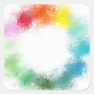 Adesivo Quadrado Cor Personalizada Colorida Abstrata Rosa Vermelho 