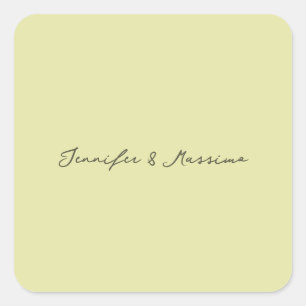 Adesivo Quadrado Cor personalizada pastel personalizada nome minima