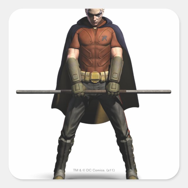 Adesivo Quadrado Cor Robin (Frente)