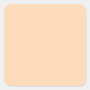 Adesivo Quadrado Cor Sólido Laranja Pêssego Pastel