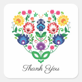 Adesivo Quadrado Coração de folga com texto personalizado