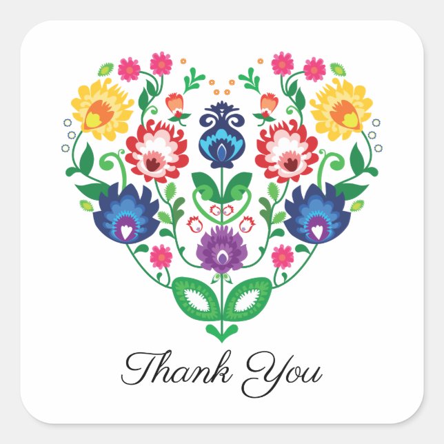 Adesivo Quadrado Coração de folga com texto personalizado (Frente)