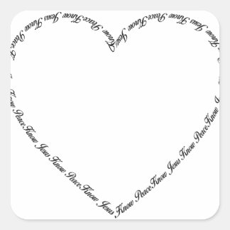 Adesivo Quadrado Coração de Jesus