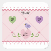 Corações de Doce Personalizáveis do Dia dos Namora