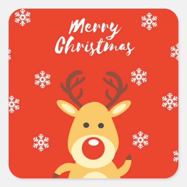 Adesivo Quadrado Corante vermelho (Frente)