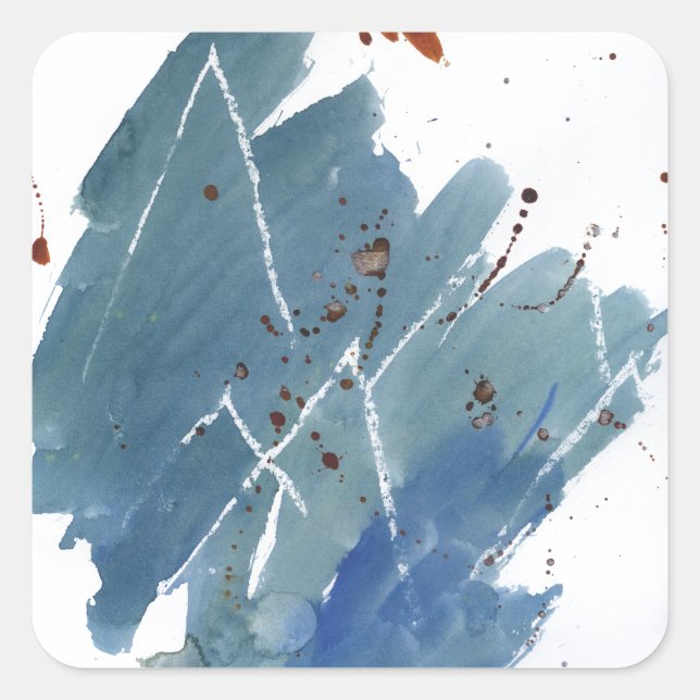 Adesivo Quadrado Cordilheira Azul (Frente)