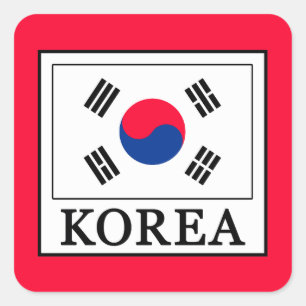 Adesivo Quadrado Coreia