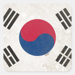 Adesivo Quadrado Coreia do Sul