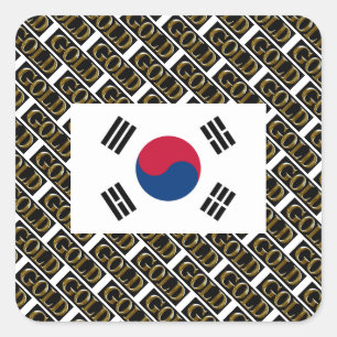 ADESIVO QUADRADO COREIA DO SUL   