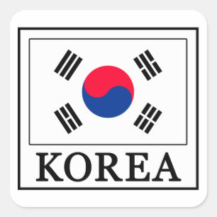 Adesivo Quadrado Coreia Sticker