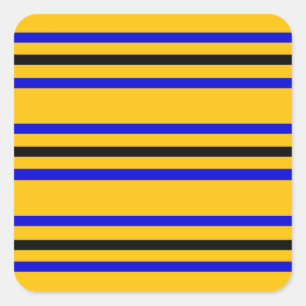Adesivo Quadrado Cores da bandeira de Barbados