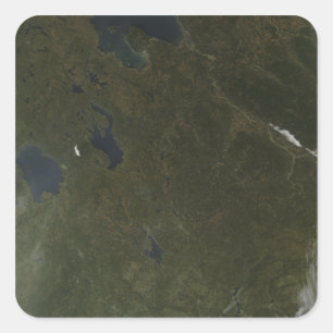 Adesivo Quadrado Cores da queda em Rússia do noroeste