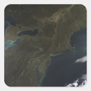 Adesivo Quadrado Cores de queda nos Estados Unidos orientais