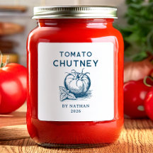 Cores personalizadas chutney de tomate