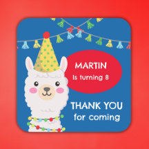 CORES PRIMÁRIAS COR COTA LLAMA SQUARE STICKER