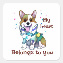 Corgi de laranja-branca para um humor positivo