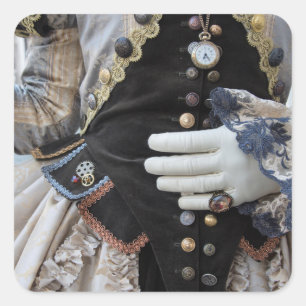 Adesivo Quadrado Corpetes Steampunk, Carnaval, Veneza