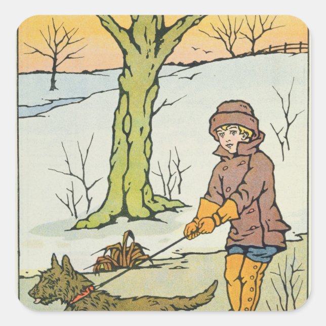 Adesivo Quadrado Corra, Dandy Run, 20 século (Frente)