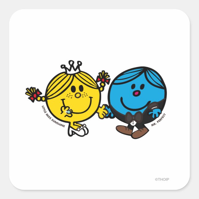 Adesivo Quadrado Correspondência perfeita (Frente)